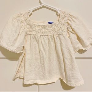 Old Navy Crochet Bell Sleeve Blouse